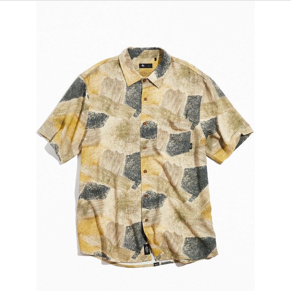 Thrills Brushed Paradise Painted Button Down Size Small